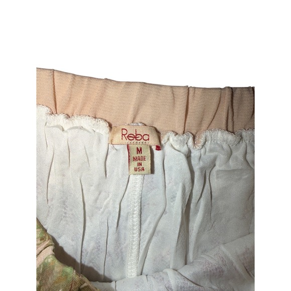 Reba Boho Skirt Cottagecore Women's Tiered Maxi Floral Silk Cotton Blend Size M - Picture 5 of 11